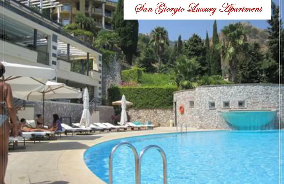 San Giorgio Luxury Apartment Taormina-Panoramic Pool & Parking Space-1